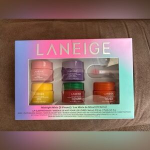 LANEIGE Midnight Minis 5-Piece Lip Sleeping Masks Set